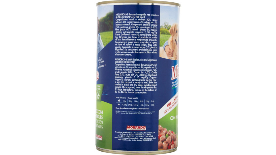 Migliorcane Bocconi con Pollo, Riso e Verdure kg.1,25