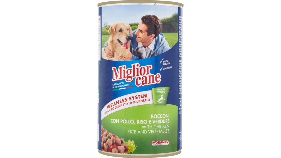 Migliorcane Bocconi con Pollo, Riso e Verdure kg.1,25