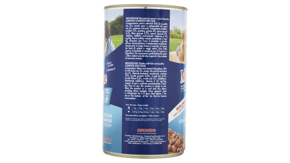 Migliorcane boconcini pesce carni bianche - kg.1,25