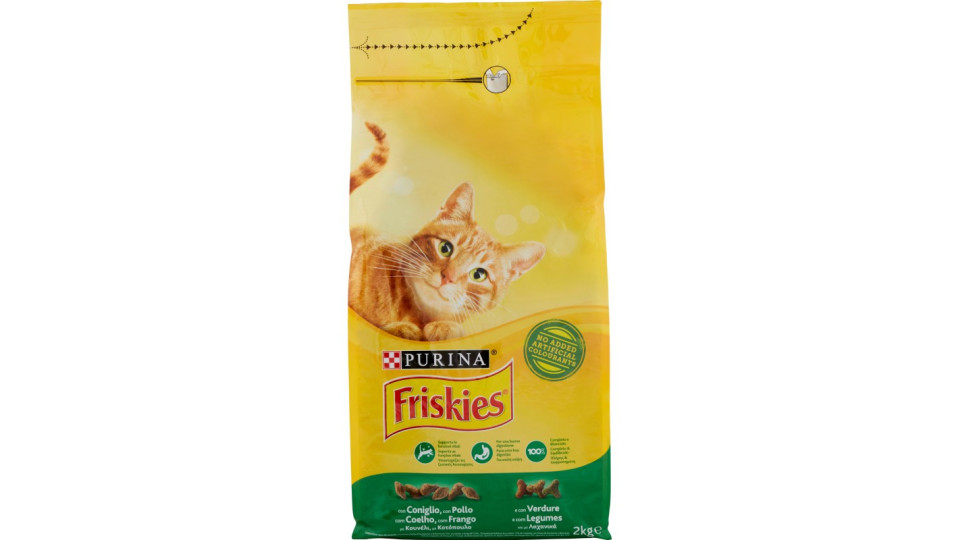 Friskies Purina gatto crocchette adult con coniglio, pollo e...