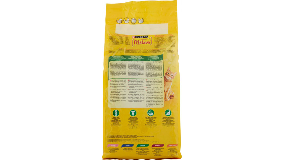 Friskies Purina gatto crocchette adult con coniglio, pollo e...