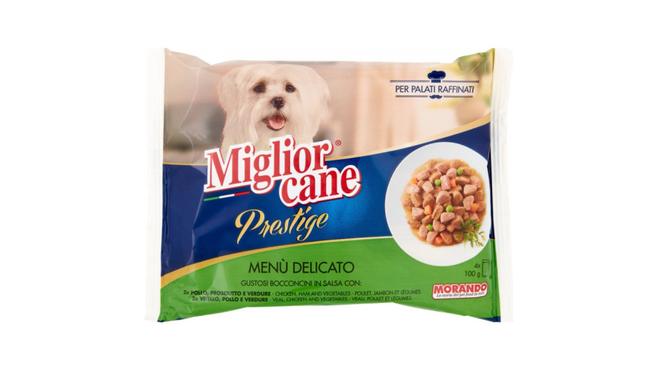 Migliorcane Prestige Menù Delicato Bocconcini Pollo Prosciutto...