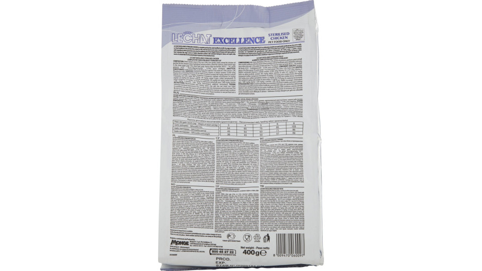LeChat Excellence Sterilized Pollo 400 gr.