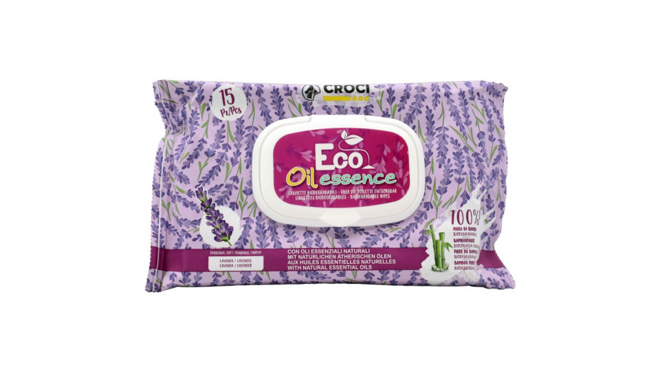 Croci salviette cani e gatti bio lavanda x15