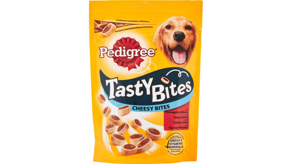 Pedigree Tasty Minis Premietti Gusto Formaggio & Manzo 140 gr.