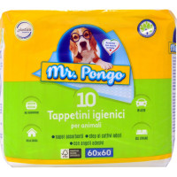 Mr.pongo tappetino assorbente per cani cm.60x60 pz.10