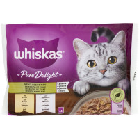 Whiskas Pure Delight Menù Assortito in gelatina con pollo, con...