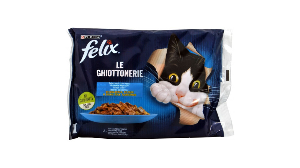 Felix ghiottonerie salmone e tonno gr.85x4