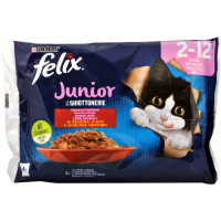 Felix junior ghiottonerie manzo e pollo gr.85x4
