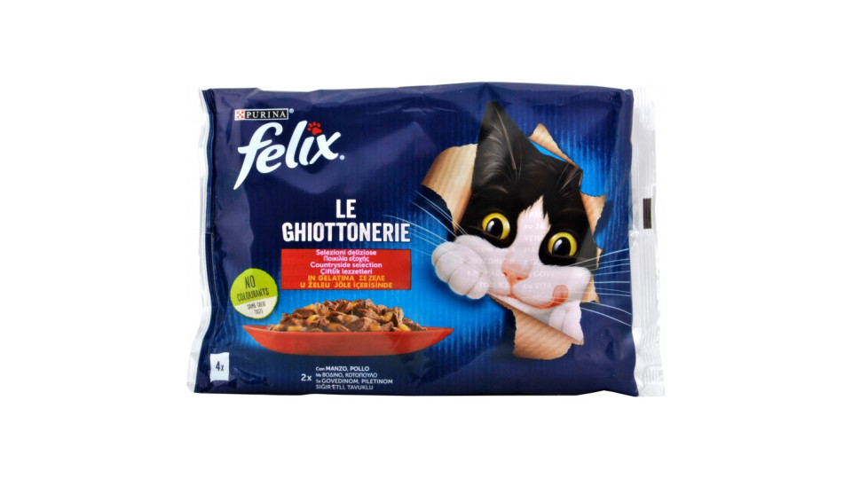 Felix ghiottonerie manzo e pollo gr.85x4