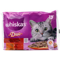 Whiskas Duo Cibo Umido Gatto Mix Gustoso in Gelatina Manzo...