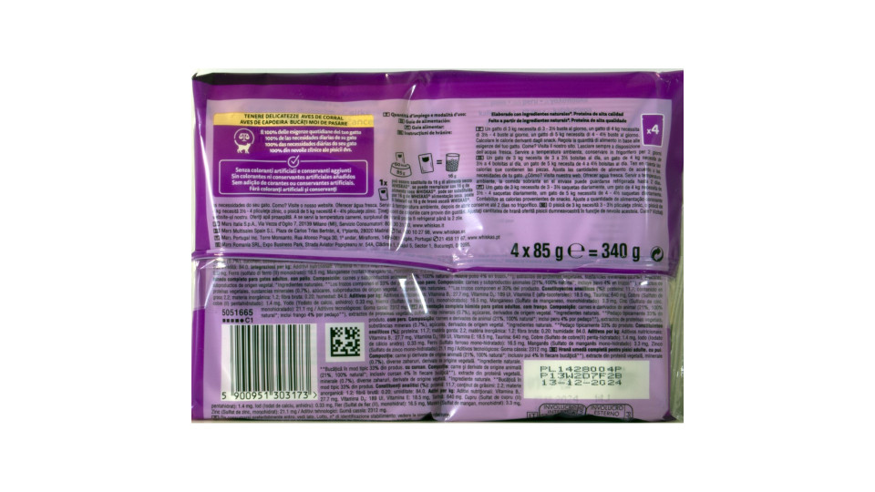 Whiskas Pure Delight Selezione Delicata - Tenerezze - in...