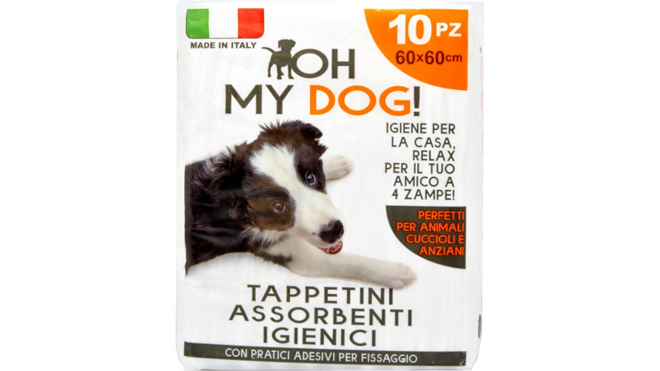 Oh my dog tappetino con adesivo cm.60x60 pz.10