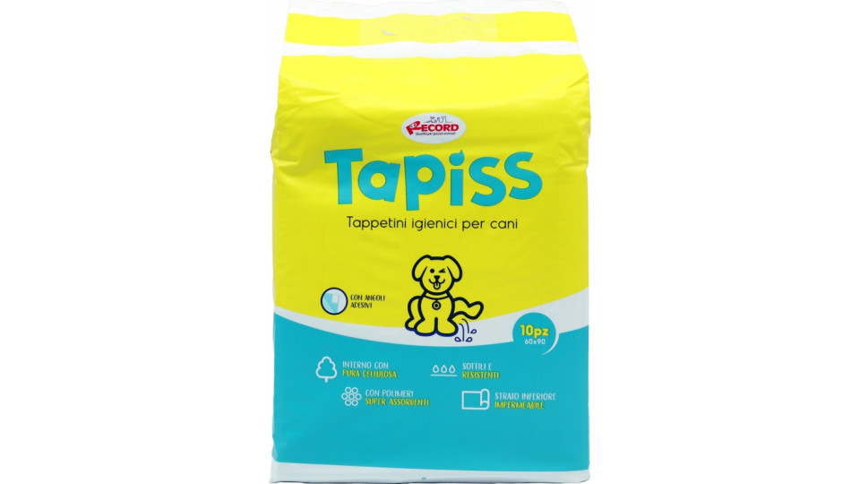 Record tapiss tappetini assorbente per cani cm.60x90 pz.10