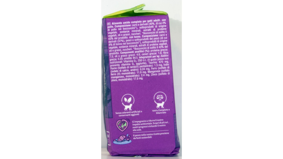 Whiskas pranzetti pollo tonno gr.50x6