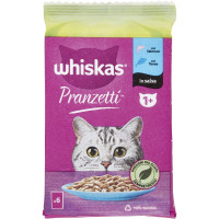 Whiskas Pranzetti con Salmone, con Tonno in salsa 6 x 50 g