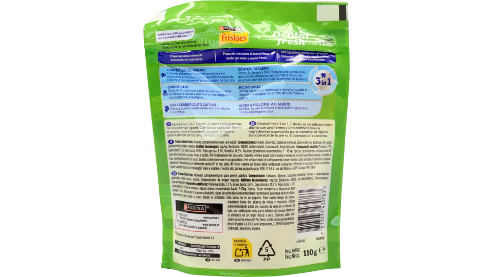 PURINA FRISKIES Dental fresh Snack igiene orale e dentale...