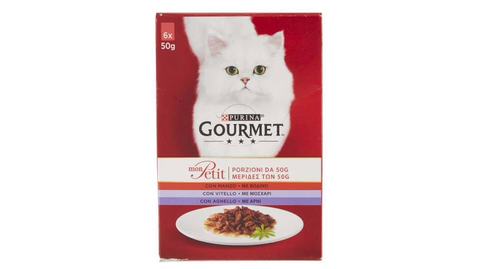 PURINA GOURMET Mon Petit Gatto selezione con Carni (Manzo,...