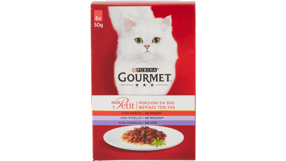 PURINA GOURMET Mon Petit Gatto selezione con Carni (Manzo,...