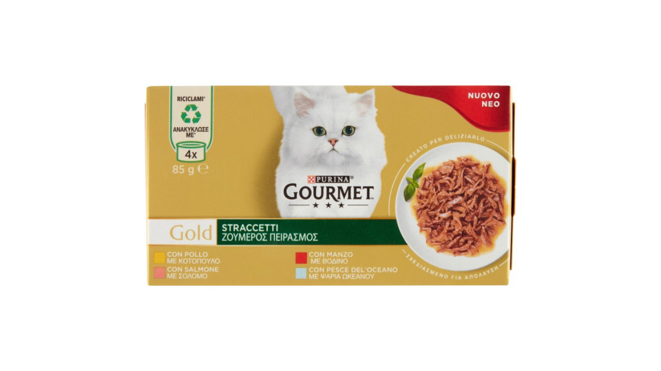 PURINA GOURMET Gold Straccetti Pollo / Manzo / Salmone / Pesce...