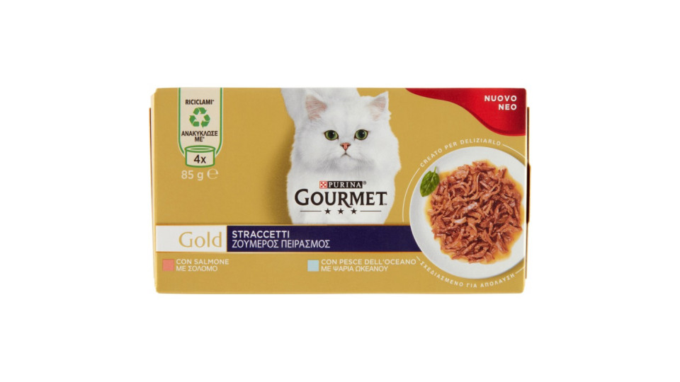 PURINA GOURMET Gold Straccetti Salmone / Pesce...