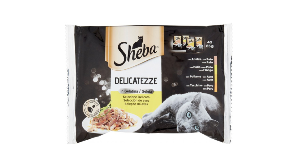 Sheba Delicatezze in Gelatina Selezione Delicata 4 x 85 g