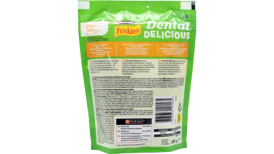 PURINA FRISKIES Dental delicious Snack igiene orale e dentale...
