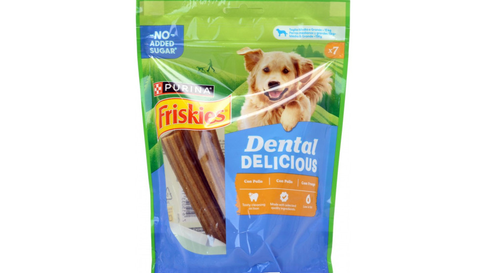 PURINA FRISKIES Dental delicious Snack igiene orale e dentale...