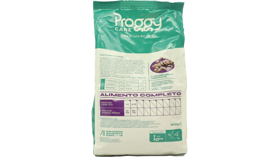 Proggy pet food cani lenticchie gr.800