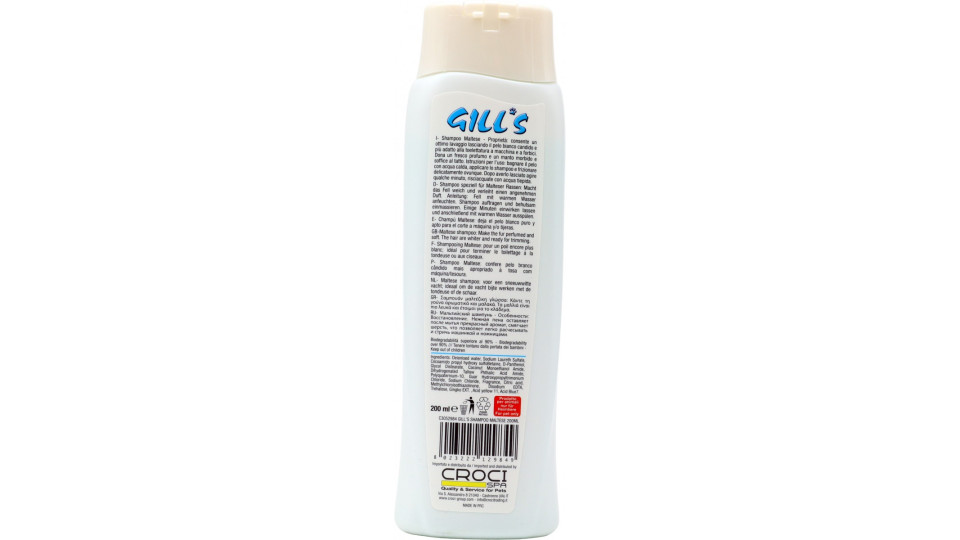 Gill's shampoo cani maltese ml.200