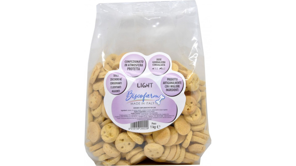 Biscofarm biscotti per cani light kg.1