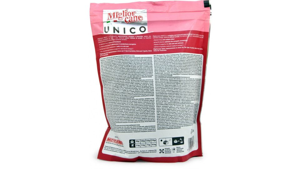 Miglior Cane unico crocchette suino con prosciutto gr.800