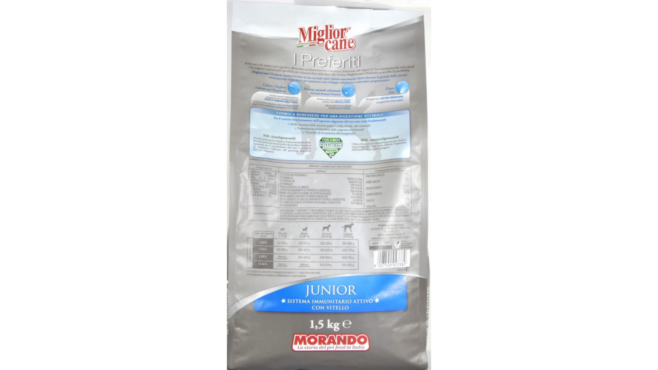 Migliorcane preferiti junor vitello kg.1.5