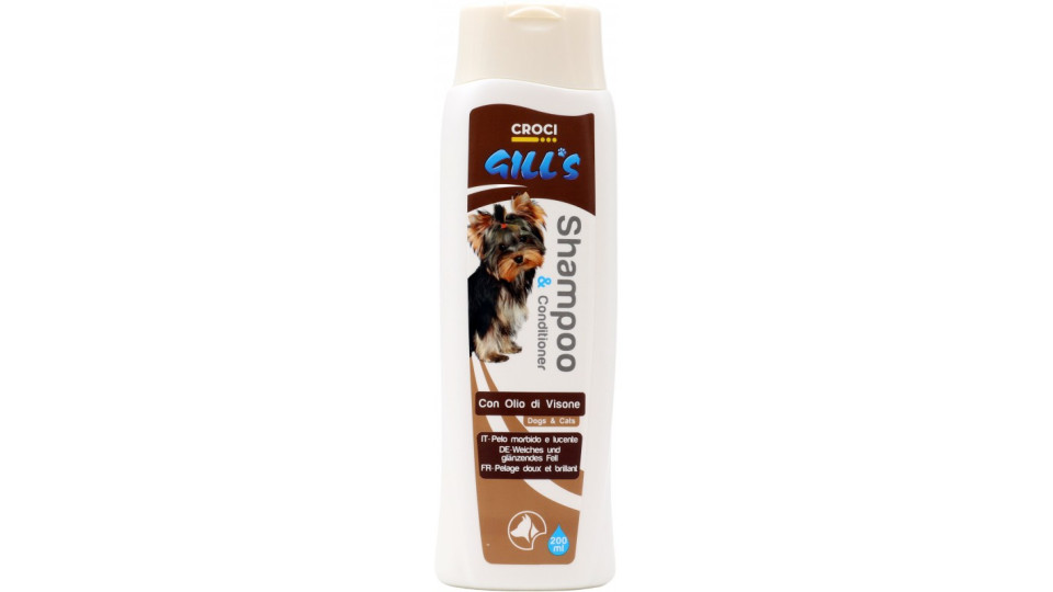 Gill's shampoo balsa cani olio vison ml.200