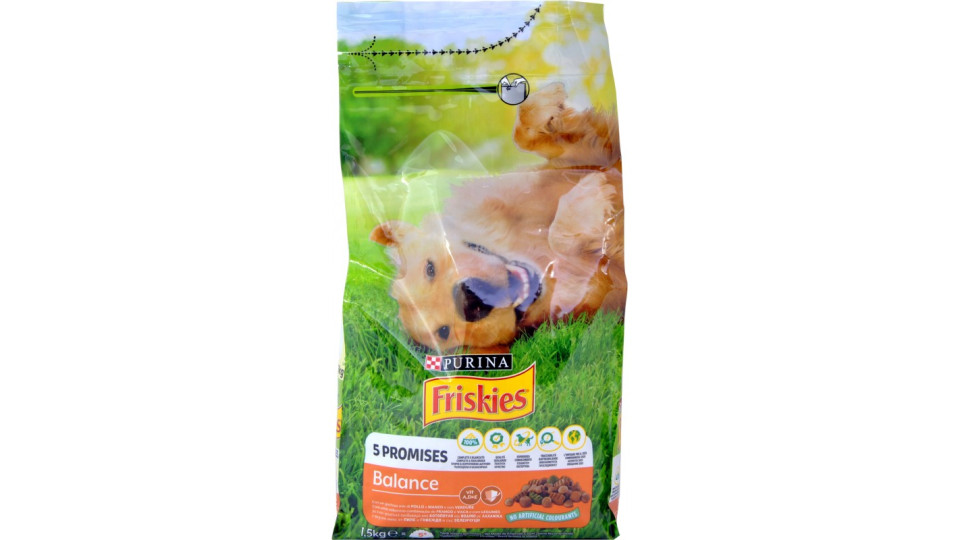 PURINA FRISKIES Cane Balance con un gustoso mix di Pollo e...