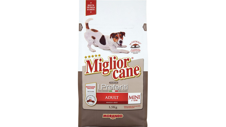 migliorcane adult mini manzo kg 1,5
