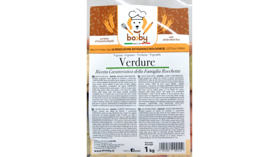 Booby biscotti per cani alle verdure kg.1
