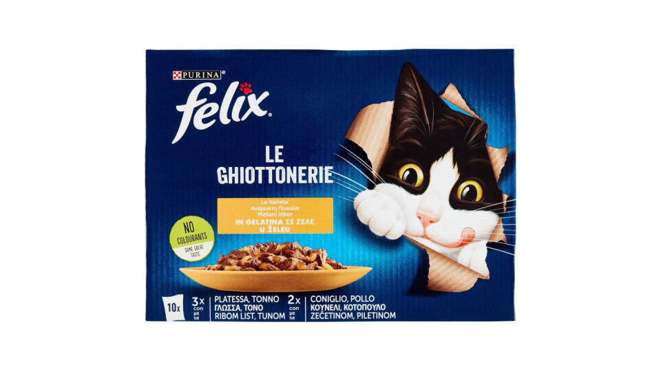 FELIX Le Ghiottonerie le Varietà in Gelatina (Platessa/Tonno...