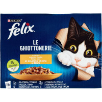 FELIX Le Ghiottonerie le Varietà in Gelatina (Platessa/Tonno...