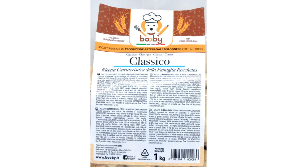 Booby biscotti per cani classico kg.1