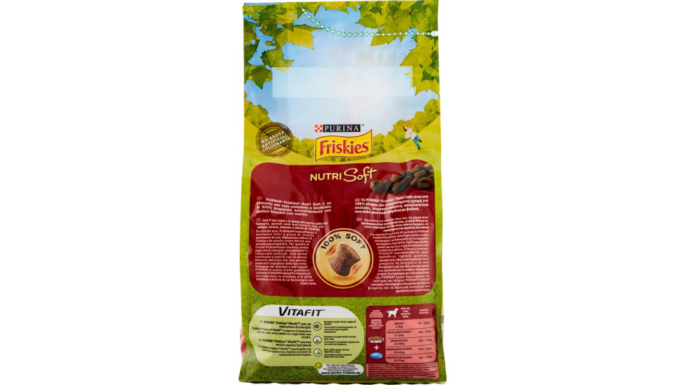 PURINA FRISKIES Cane Secco Crocchette Vitafit Nutri Soft con...