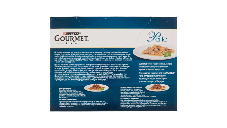 PURINA GOURMET Perle Gatto Piaceri del Mare con Salmone,...