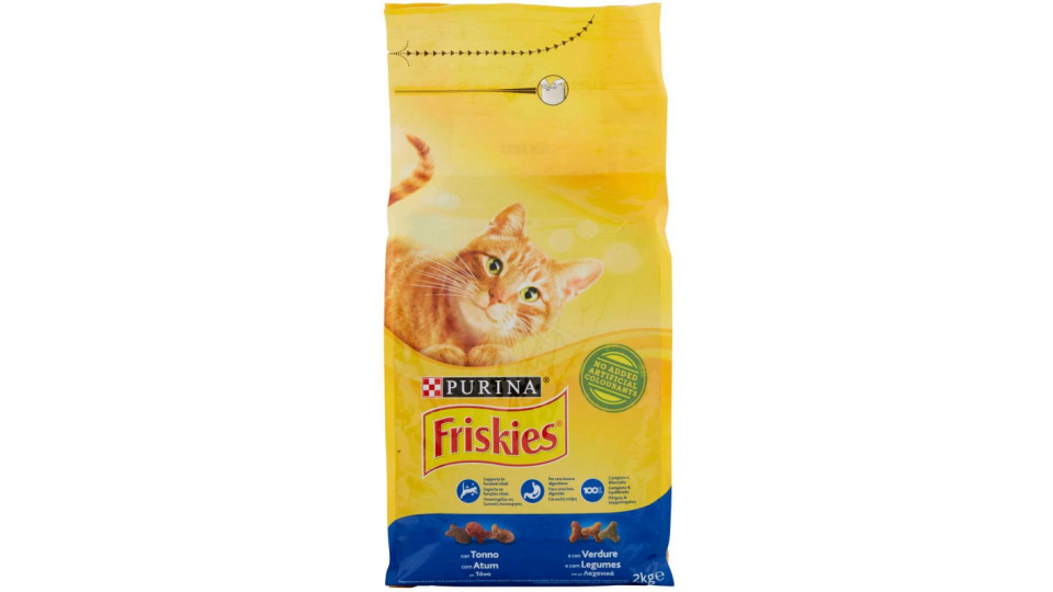 Friskies crocchette per gatti tonno verdure - kg.2