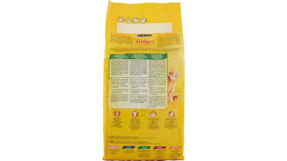 PURINA FRISKIES Gatto Crocchette con Pollo, con Tacchino e con...