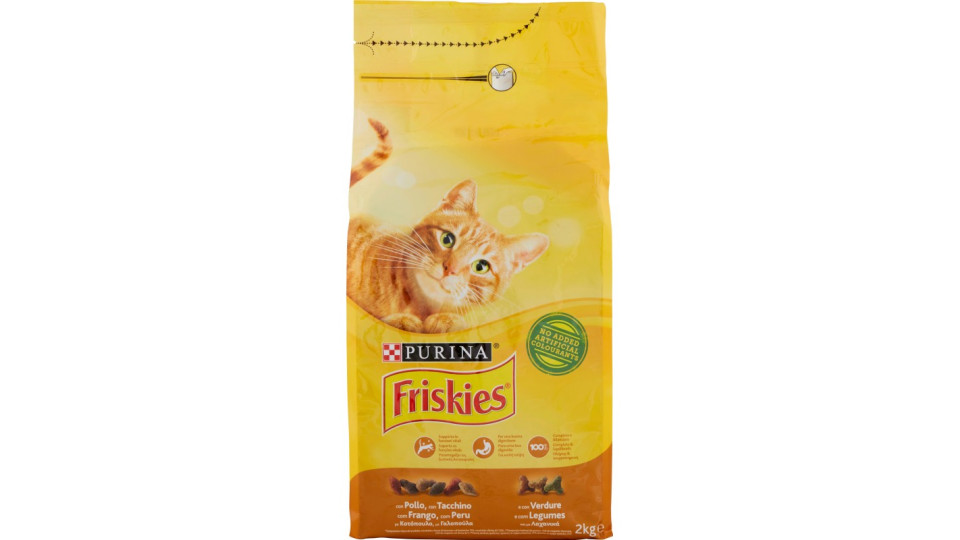 PURINA FRISKIES Gatto Crocchette con Pollo, con Tacchino e con...