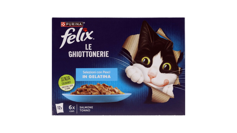 Felix ghiottonerie selezione salmone-tonno gr.85x12