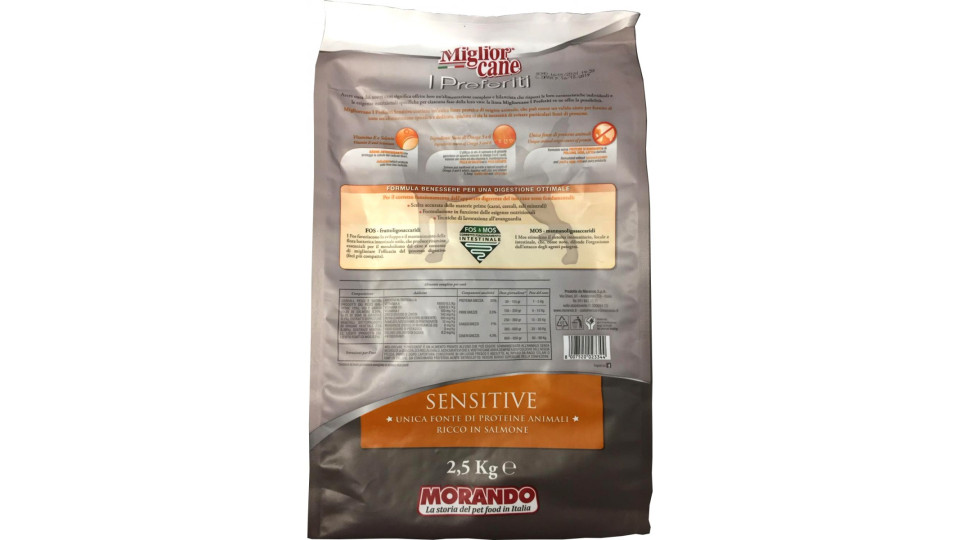Migliorcane "I preferiti" sensitive salmone kg.2,5