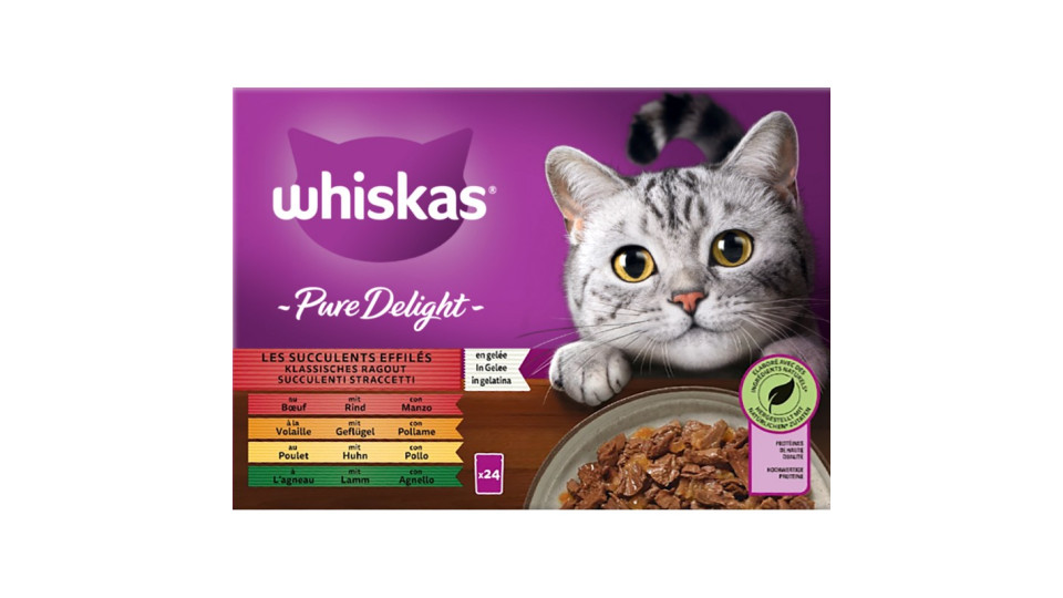 Whiskas straccetti delight gr 85x24 sel gust