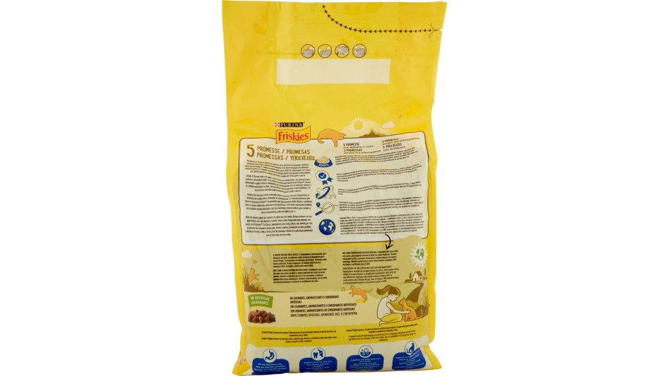 PURINA FRISKIES Gatto con un gustoso mix di Merluzzo e Tonno e...
