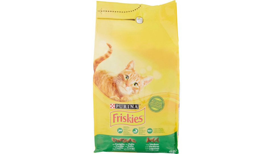 PURINA FRISKIES Gatto Crocchette con Coniglio, con Pollo e con...
